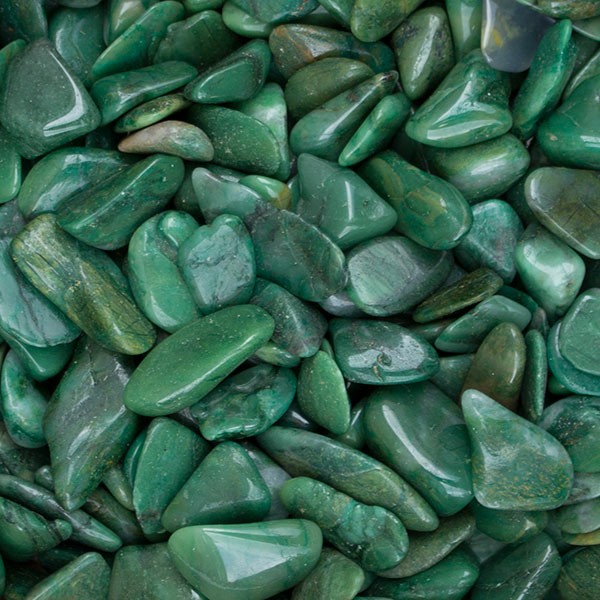 Green aventurine tumbled stones